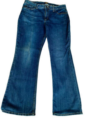 Lee Jeans Women's 14S Blue Denim Pants Casual Regular Fit Petite 14